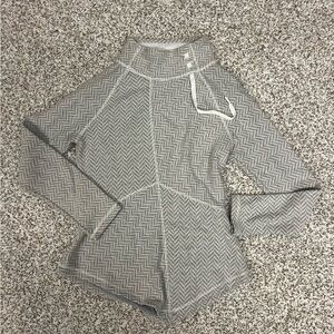 Prana Gray Knit Sweater/ Warm Long Sleeve
